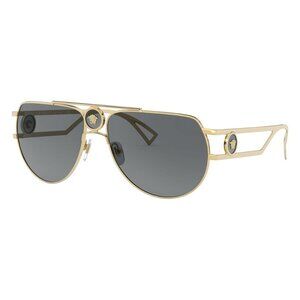 New VERSACE Gold Aviator VE2225 1002/87 Sunglasses Women